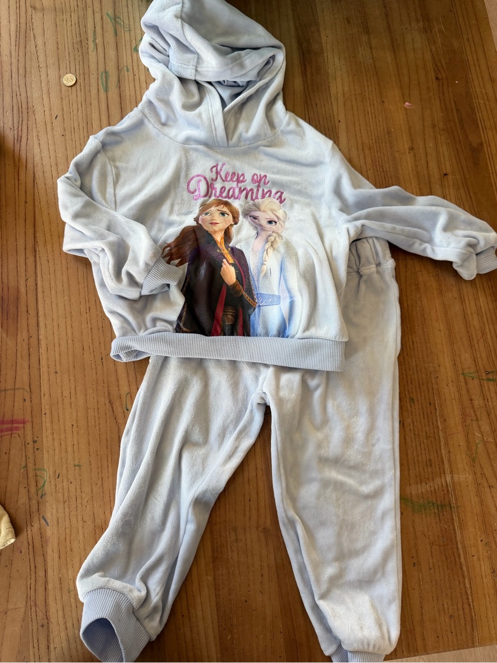 Frozen H&M Light Blue Kids Hoodie & Joggers Set